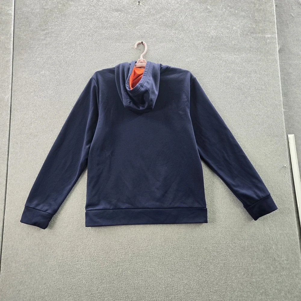 The North Face Men Hoodie M‎ Navy Graphic Print Fleece Run Chicago Activewear